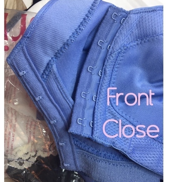 🌸 GLAMORISE Periwinkle Sports Bra 34C New Model 1206 NWT - Picture 4 of 6